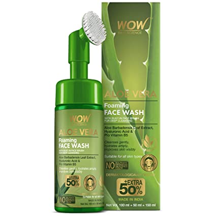 WOW Skin Science Aloe Vera Foaming Face Wash