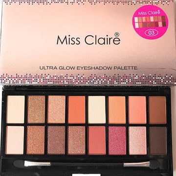 Miss Claire Ultra Glow Eyeshadow Palette 3, Multi